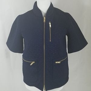 J. Crew Navy Short Sleeve Jacket